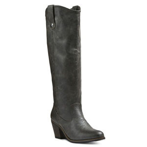 Mossimo Esmeralda Western Cowboy Charcoal Boots